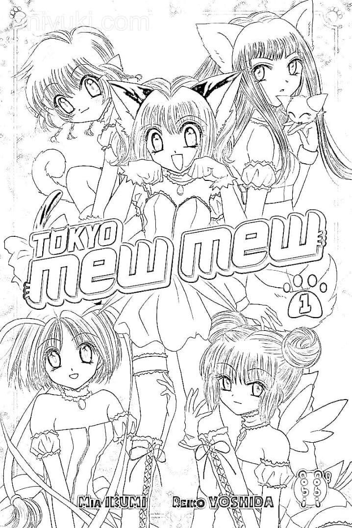 Coloriage Anime mignon Tokyo Mew Mew