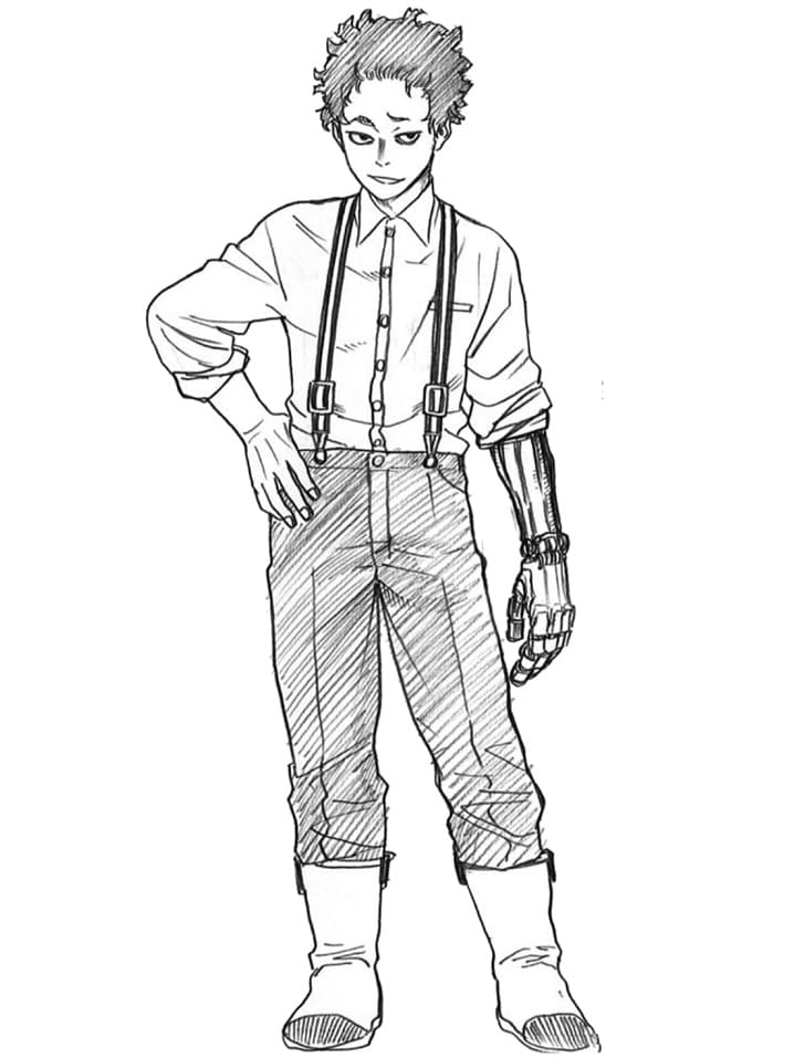 Coloriage Atsuhiro Sako de My Hero Academia