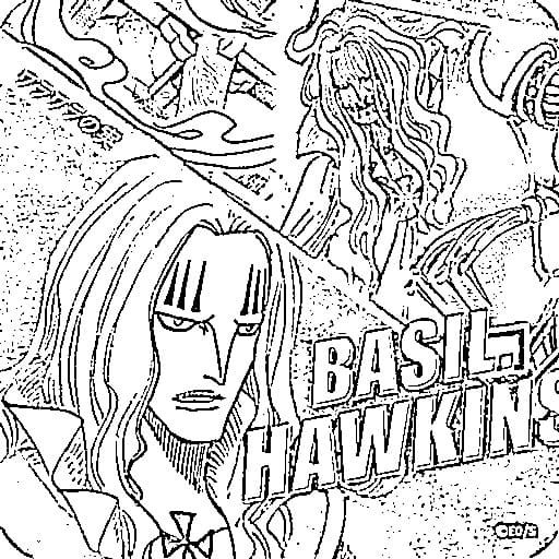 Coloriage Basil Hawkins normale