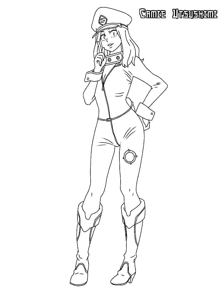 Coloriage Camie Utsushimi de My Hero Academia