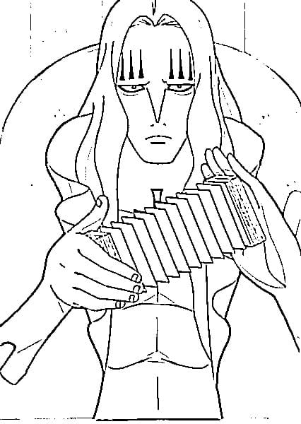Coloriage Carte à jouer Basil Hawkins