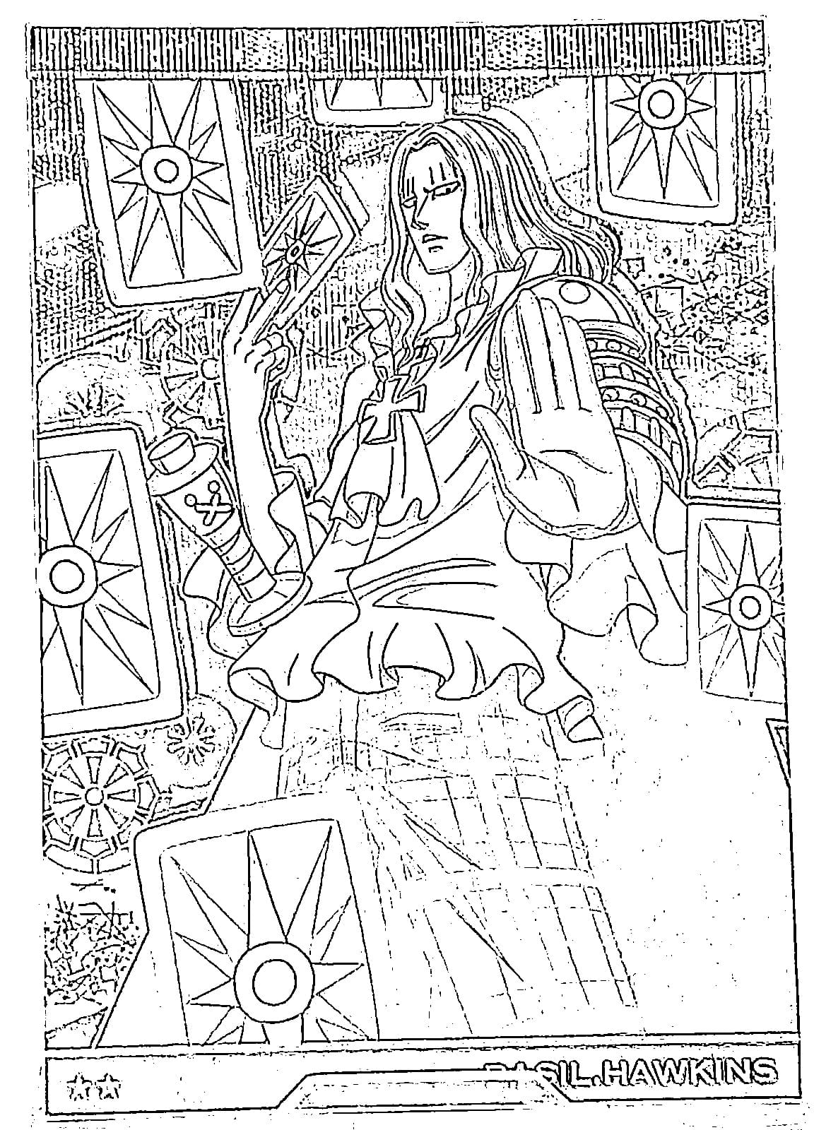 Coloriage Carte de Basil Hawkins