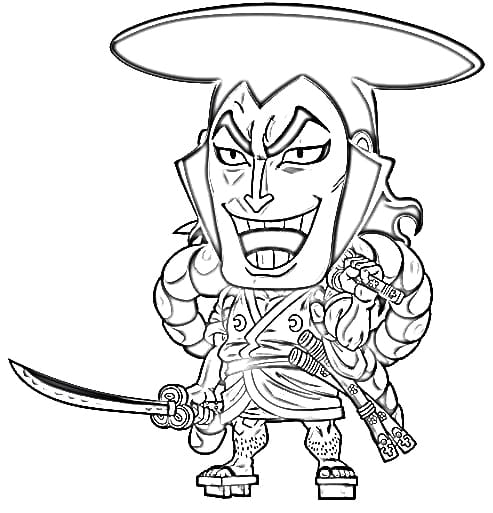Coloriage Chibi Kozuki Oden