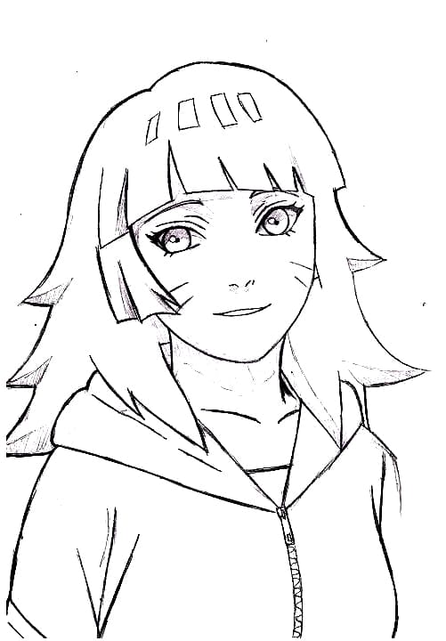 Coloriage Croquis d'Himawari