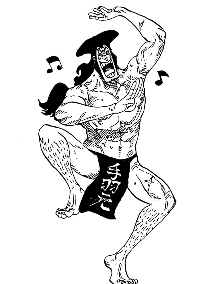 Coloriage Drôle de Kozuki Oden