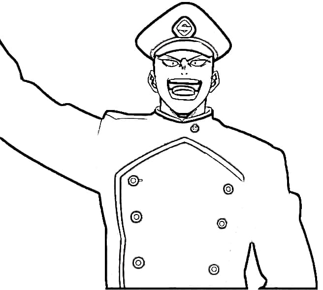 Coloriage Inasa Yoarashi