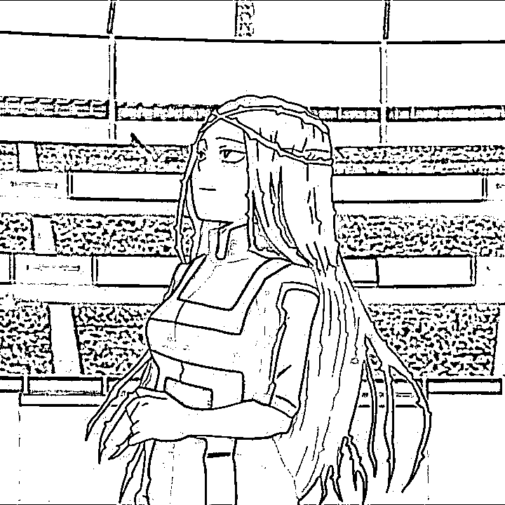 Coloriage Estampe d'Ibara Shiozaki