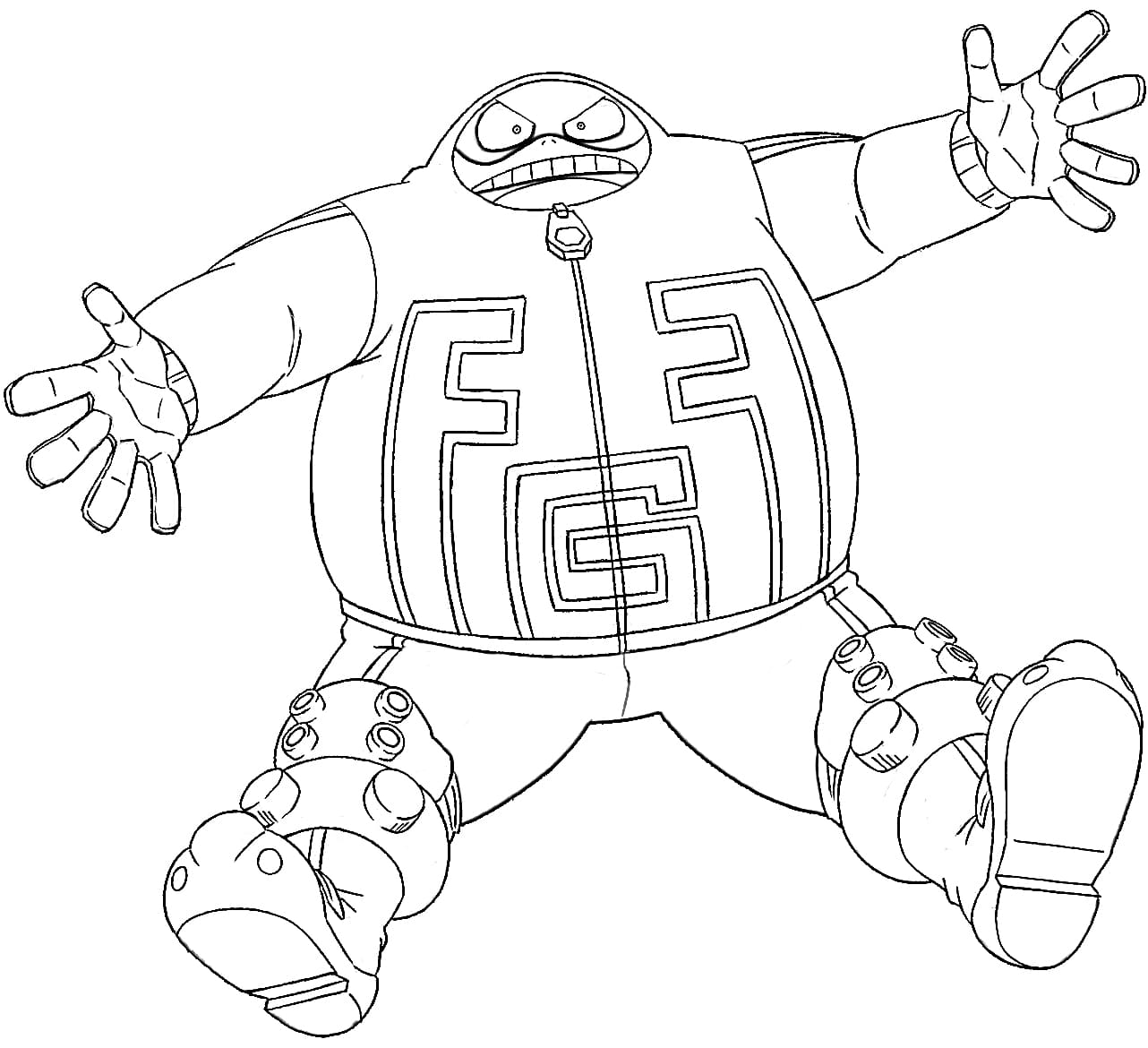 Coloriage Fat Gum