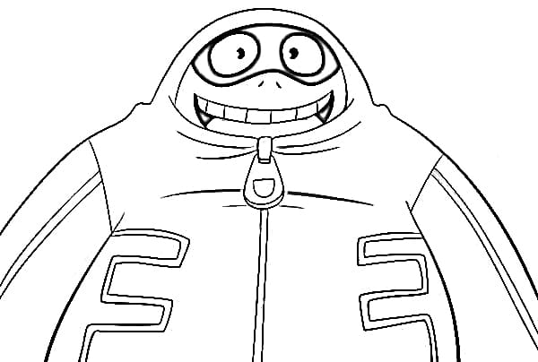 Coloriage Heureux Fat Gum