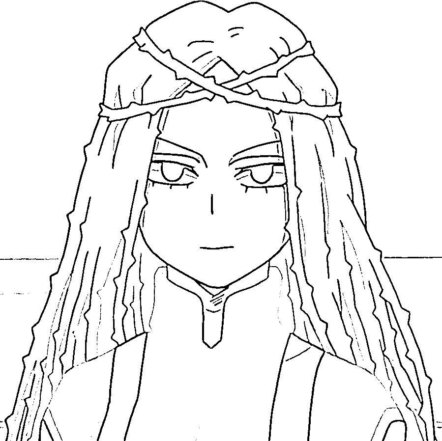 Coloriage Ibara Shiozaki en colère