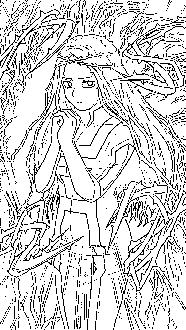 Coloriage Ibara Shiozaki est génial