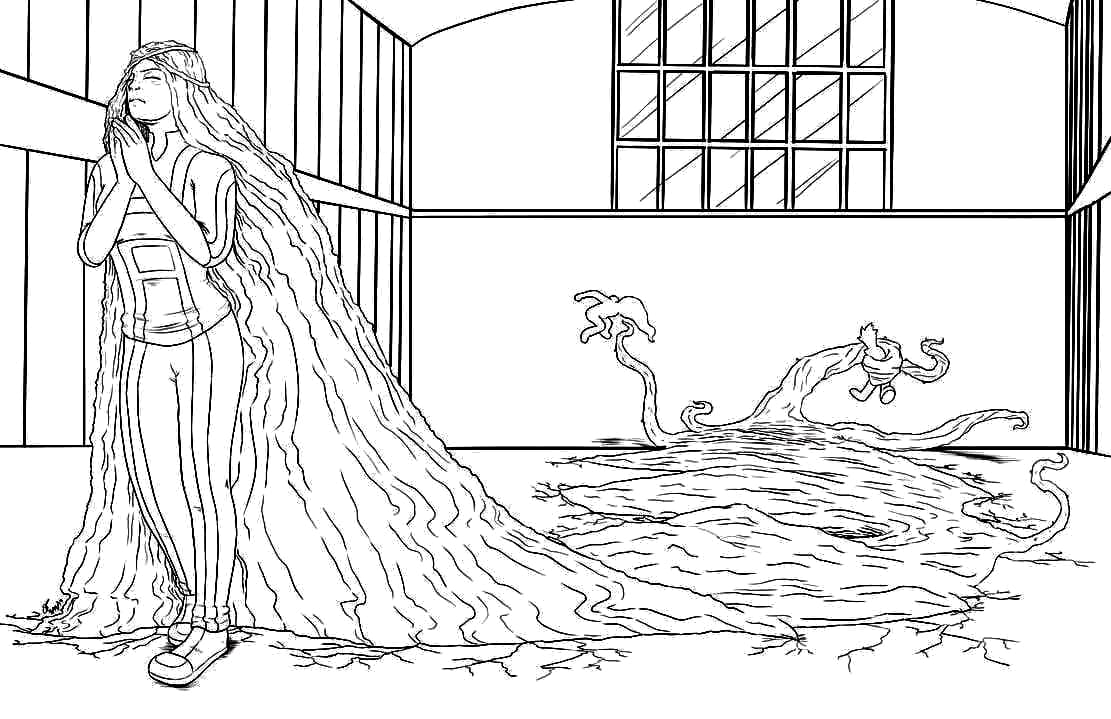 Coloriage Ibara Shiozaki Le pouvoir de