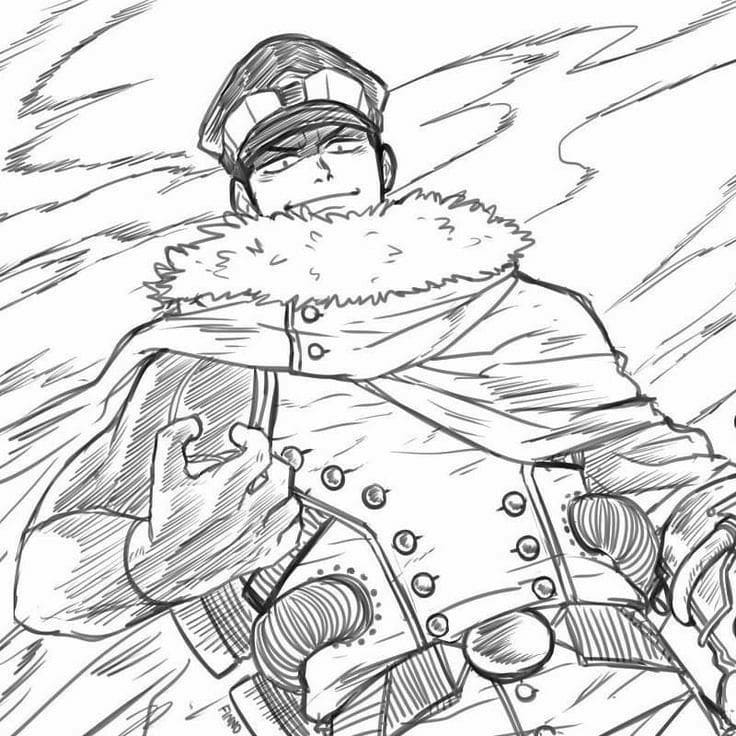 Coloriage Inasa Yoarashi Cool