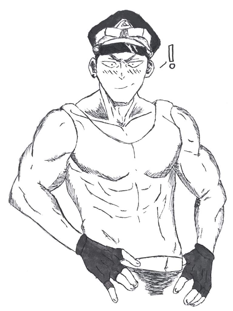 Coloriage Inasa Yoarashi corps