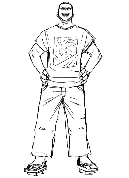 Coloriage Inasa Yoarashi de My Hero Academia