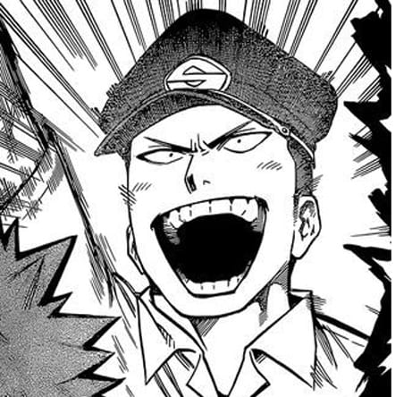 Coloriage Inasa Yoarashi fier