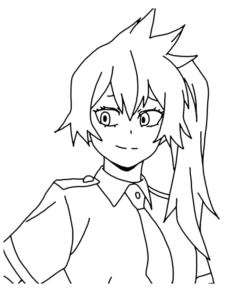 Coloriage Jolie Itsuka Kendo