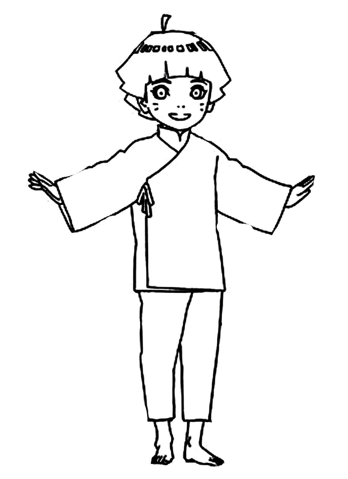 Coloriage Joyeux Himawari