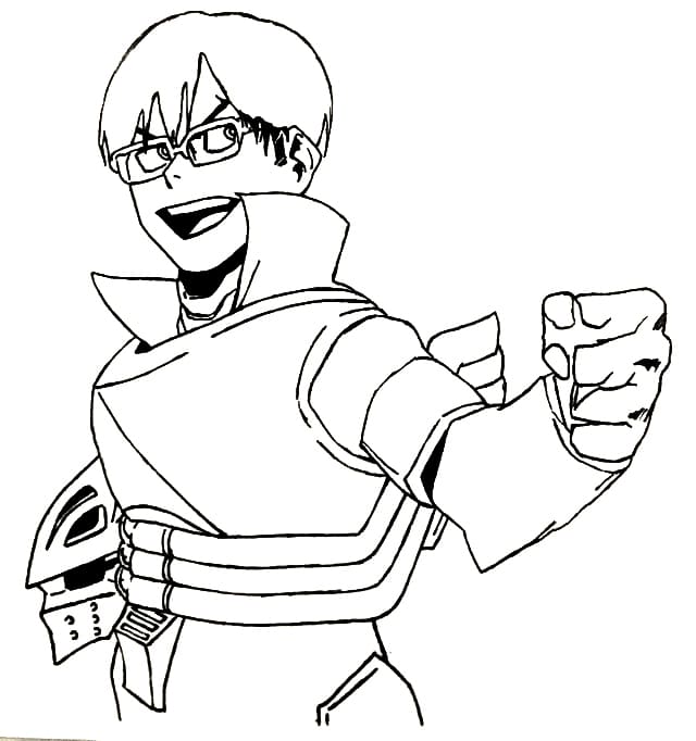 Coloriage Joyeux Tenya Iida
