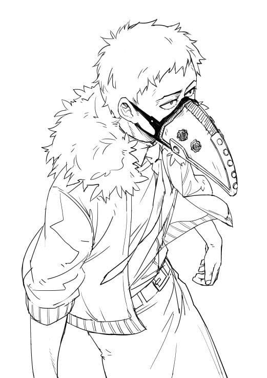 Coloriage Kai Chisaki de My Hero Academia