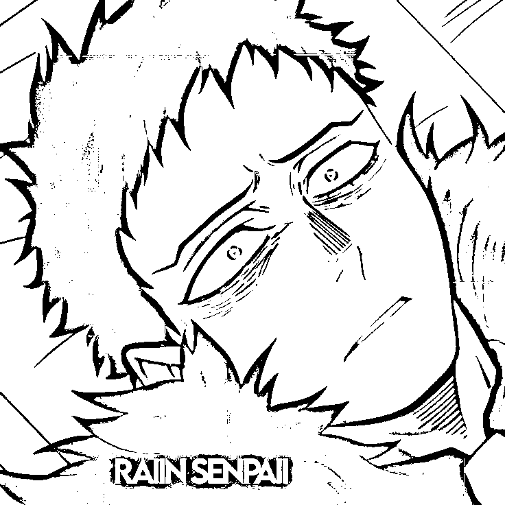 Coloriage Kai Chisaki effrayant
