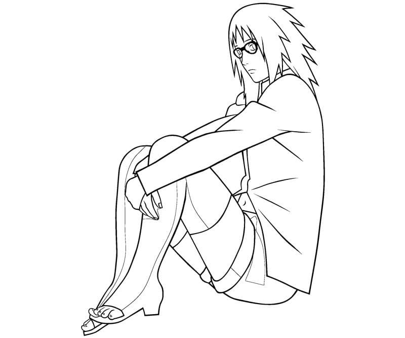 Coloriage Uzumaki Karin