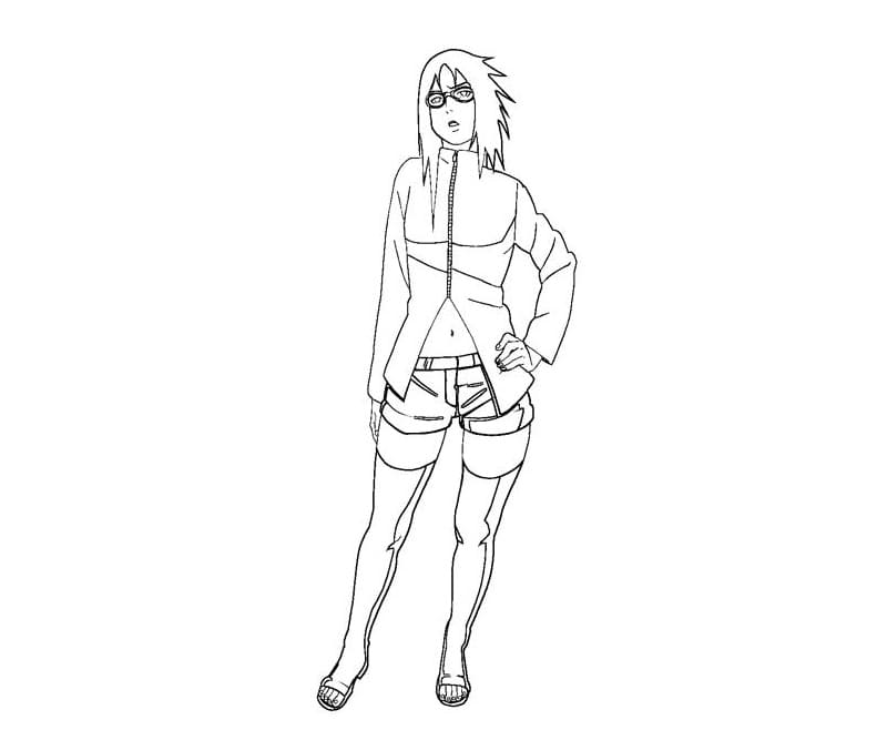 Coloriage Karin de Naruto