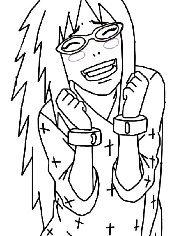 Coloriage Karin de Naruto Shippuden