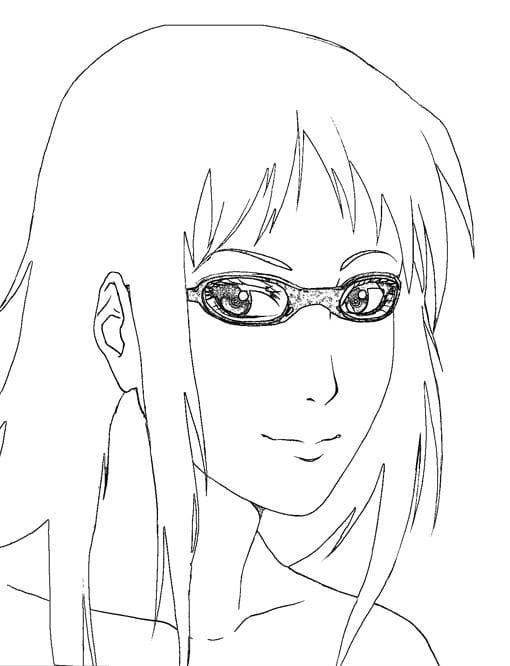 Coloriage Karin souriante