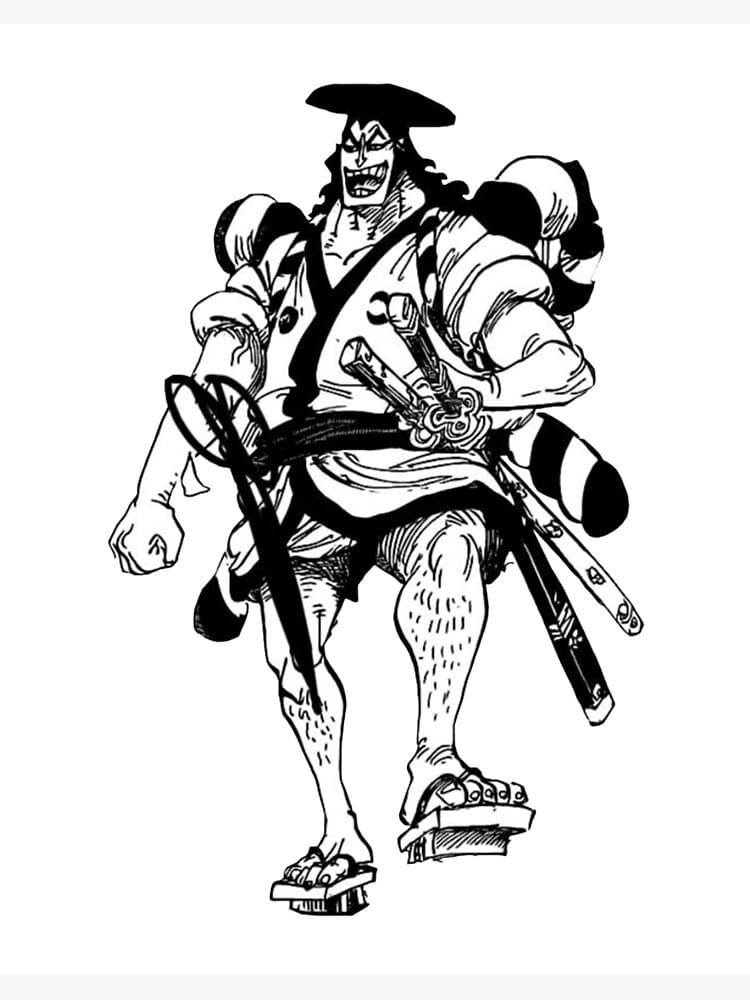 Coloriage Kozuki Oden de One Piece