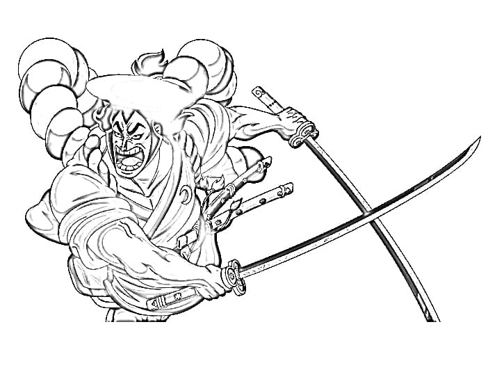 Coloriage Kozuki Oden One Piece