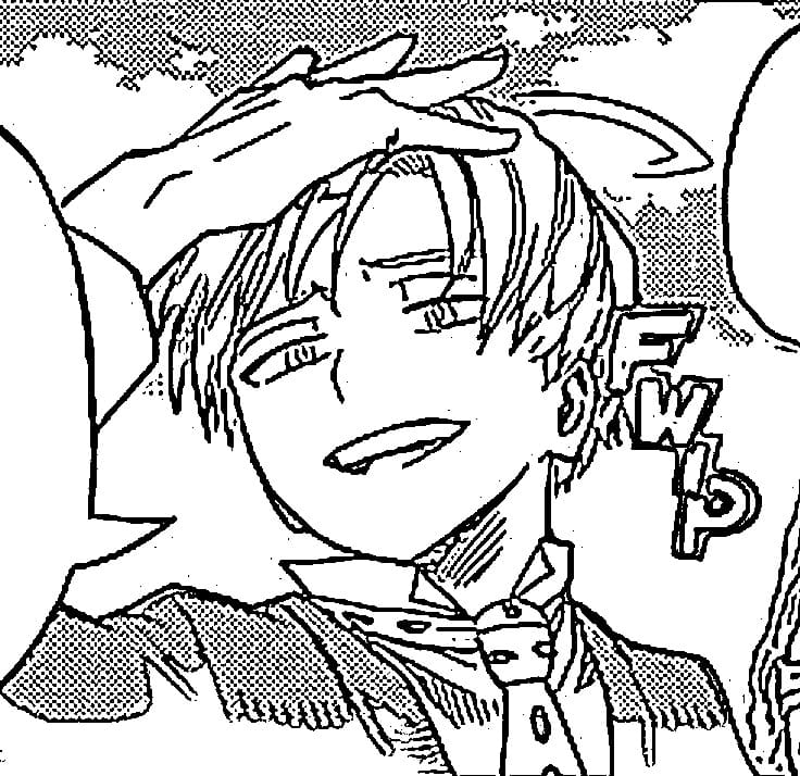 Coloriage Le sourire de Neito Monoma