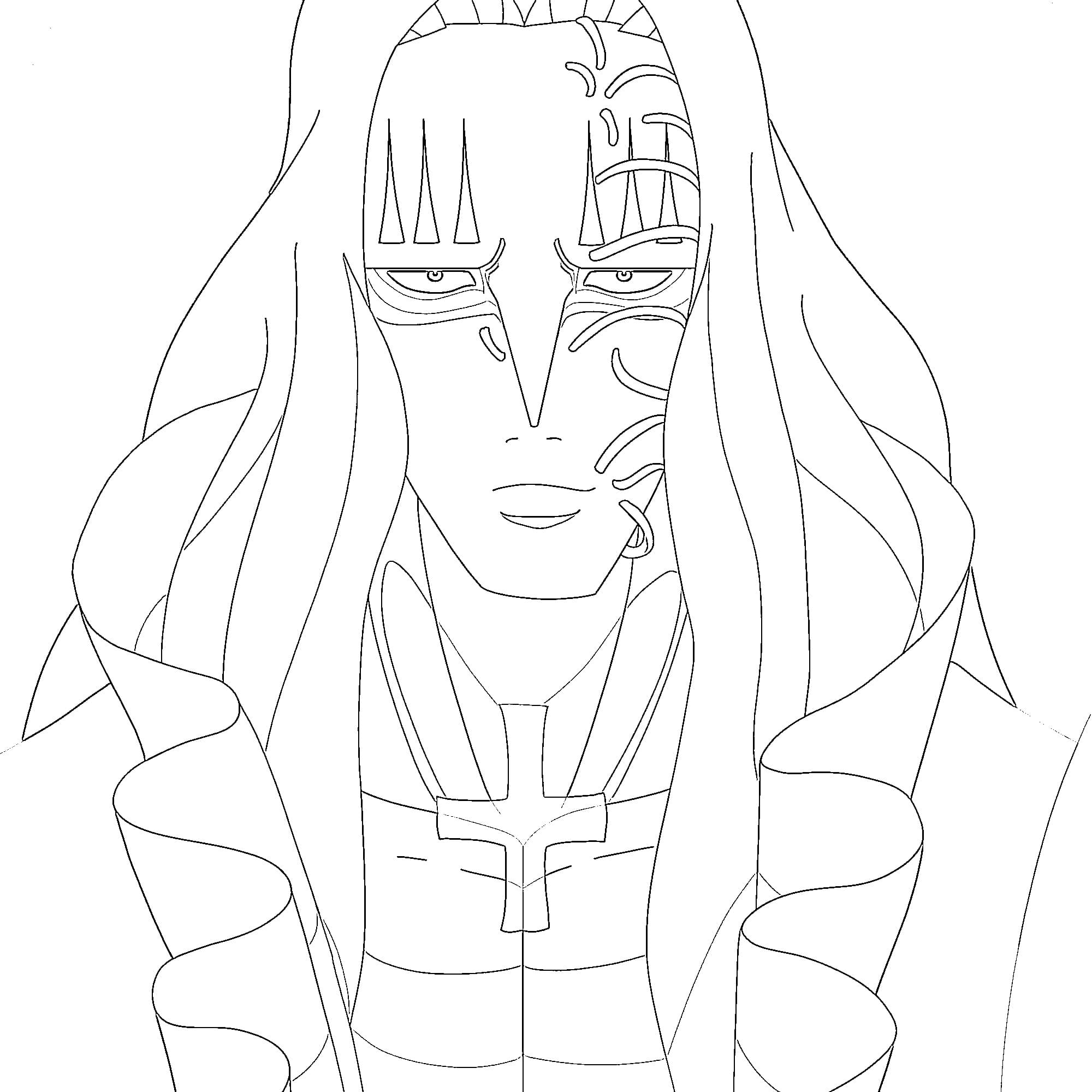 Coloriage Le visage de Basil Hawkins