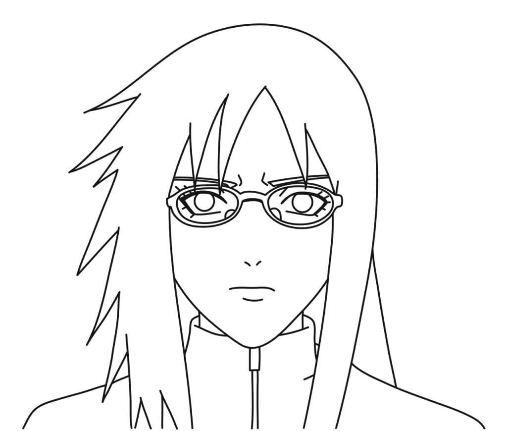 Coloriage Le visage de Karin