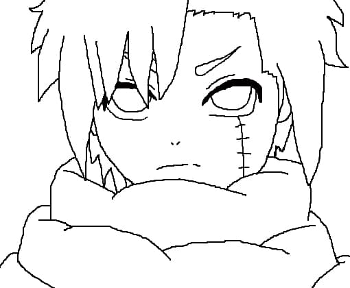 Coloriage Le visage de Yagura