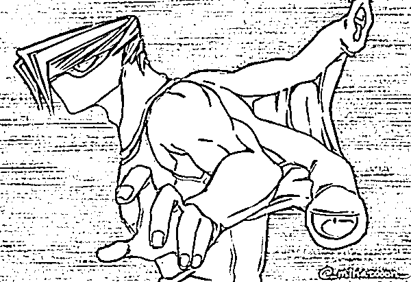 Coloriage Mezou Shouji attaque