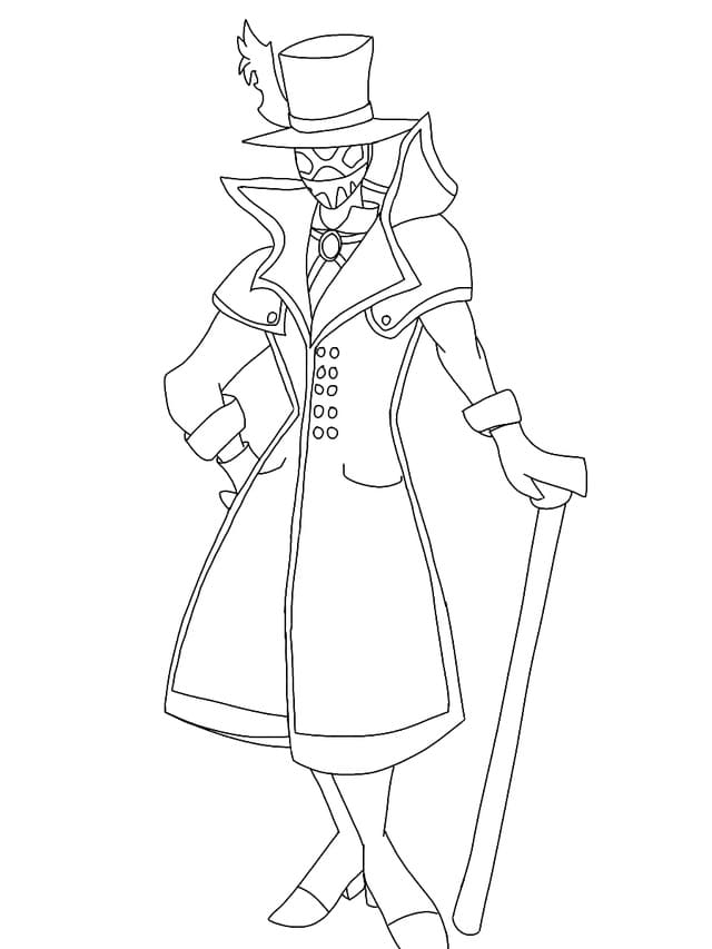 Coloriage Mr. Compress de My Hero Academia