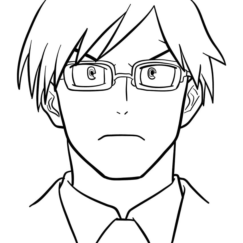 Coloriage My Hero Academia Tenya Iida