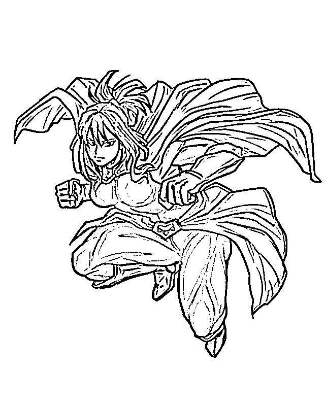 Coloriage Nana Shimura attaque