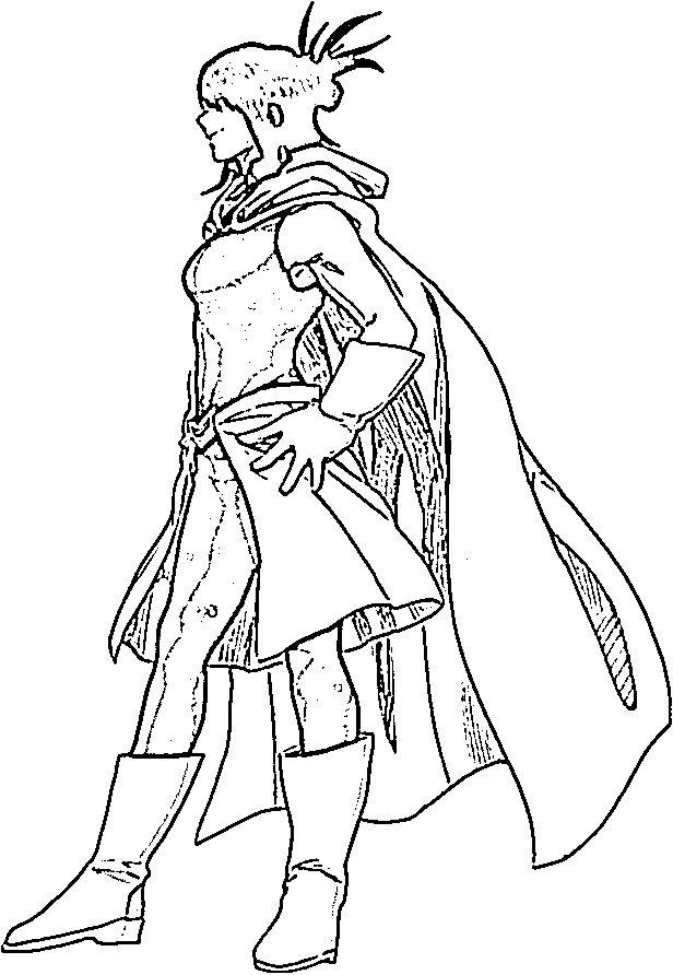 Coloriage Nana Shimura debout