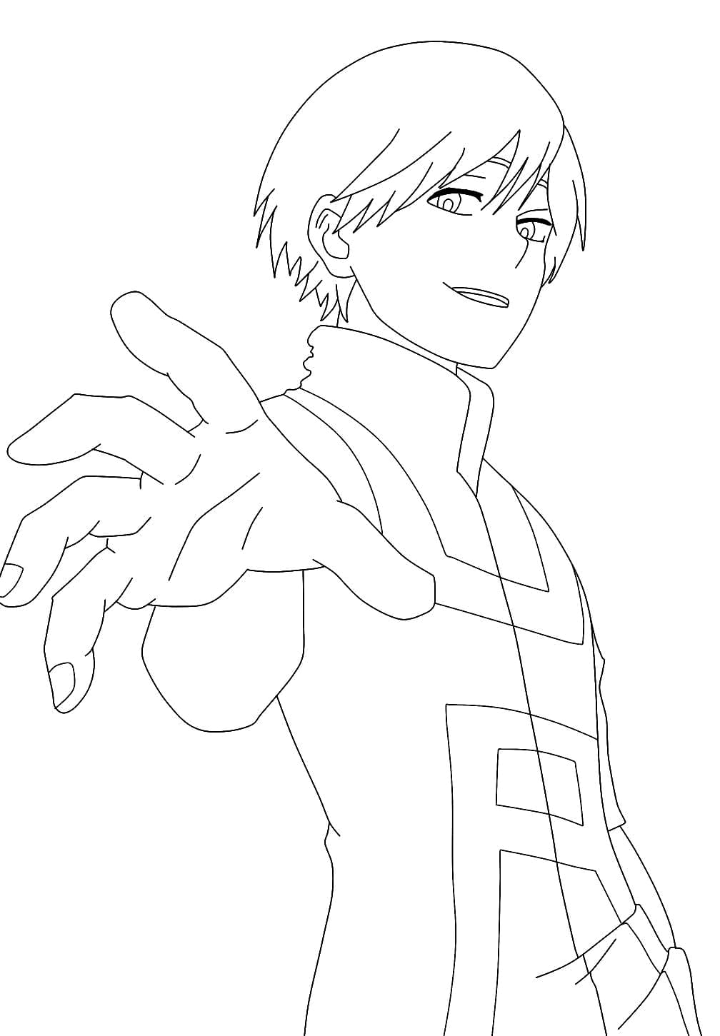 Coloriage Neito Monoma 2