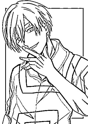Coloriage Neito Monoma cool