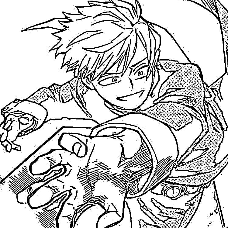 Coloriage Neito Monoma fort