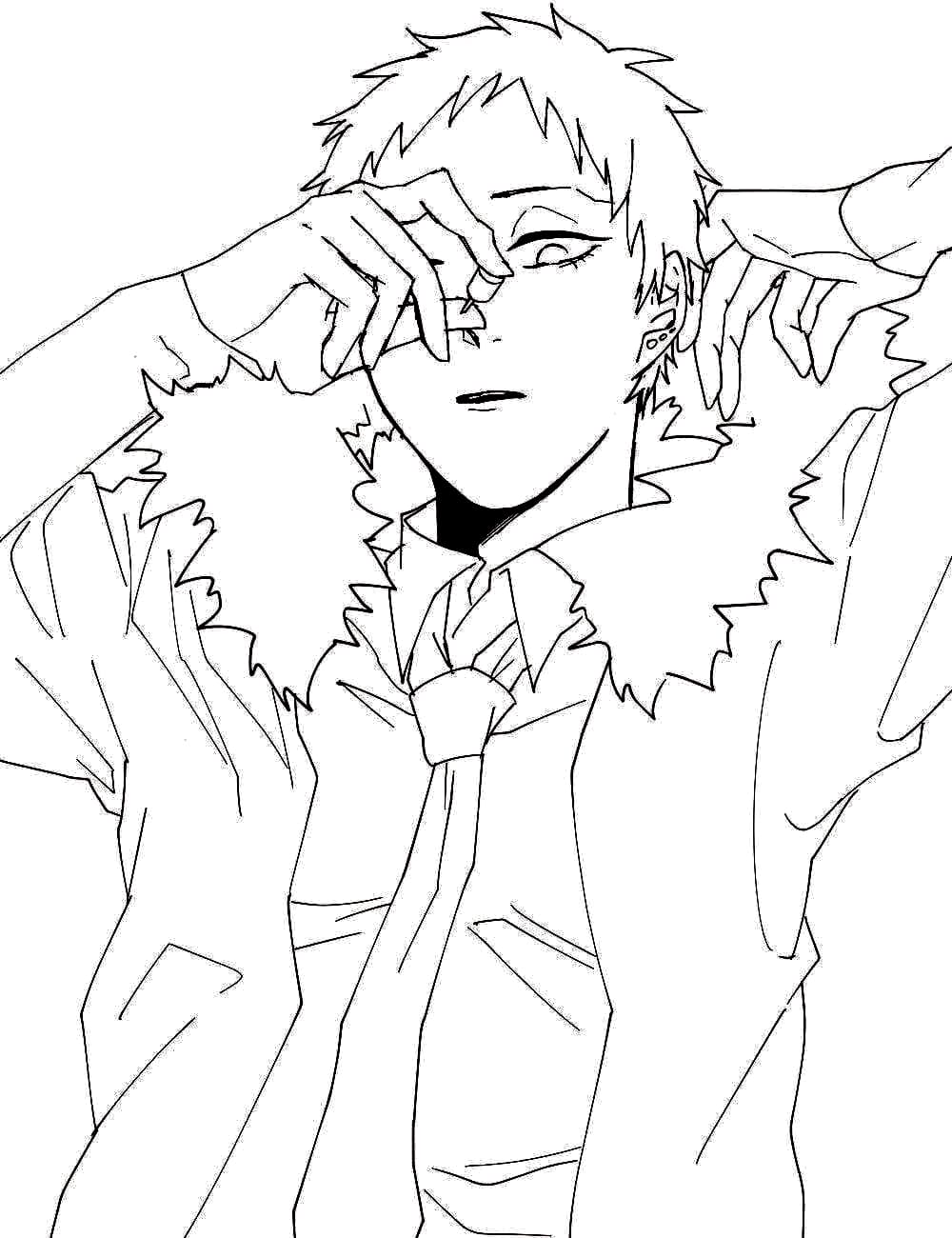 Coloriage Révision de Kai Chisaki