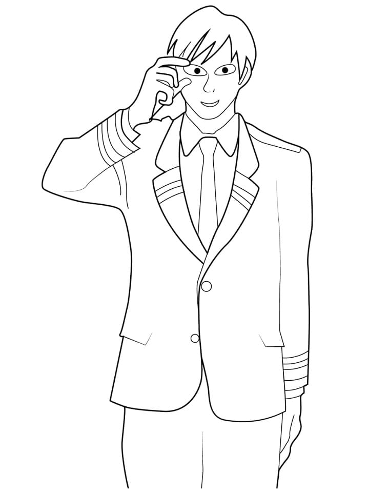 Coloriage Tenya Iida de My Hero Academia