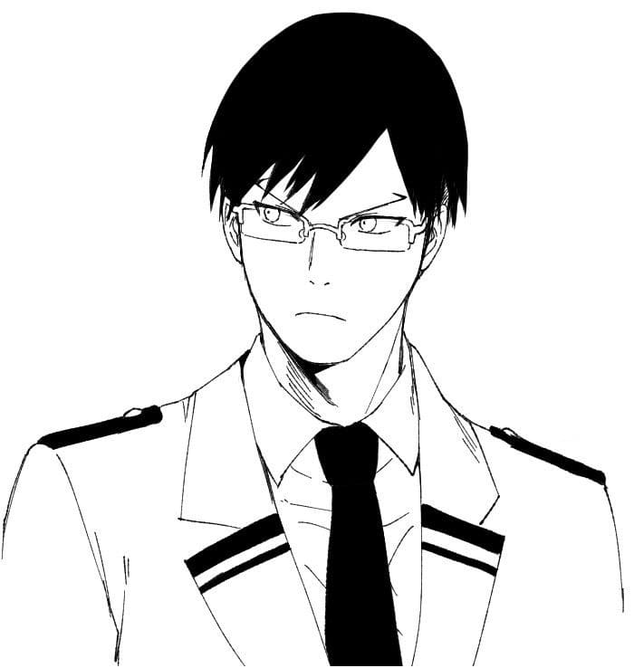 Coloriage Tenya Iida est Cool