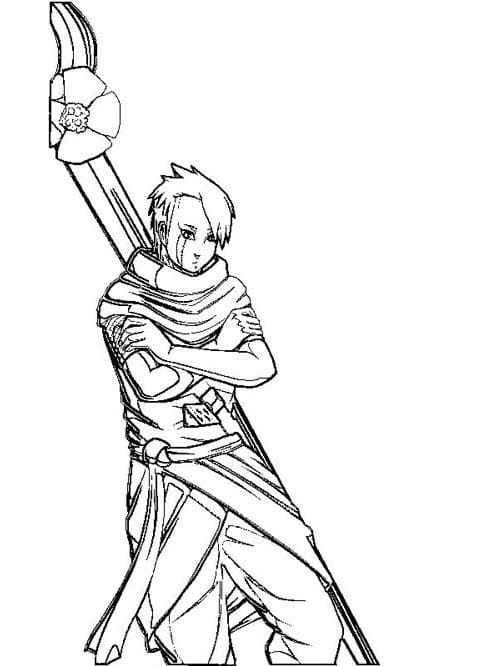 Coloriage Yagura Karatachi de Naruto
