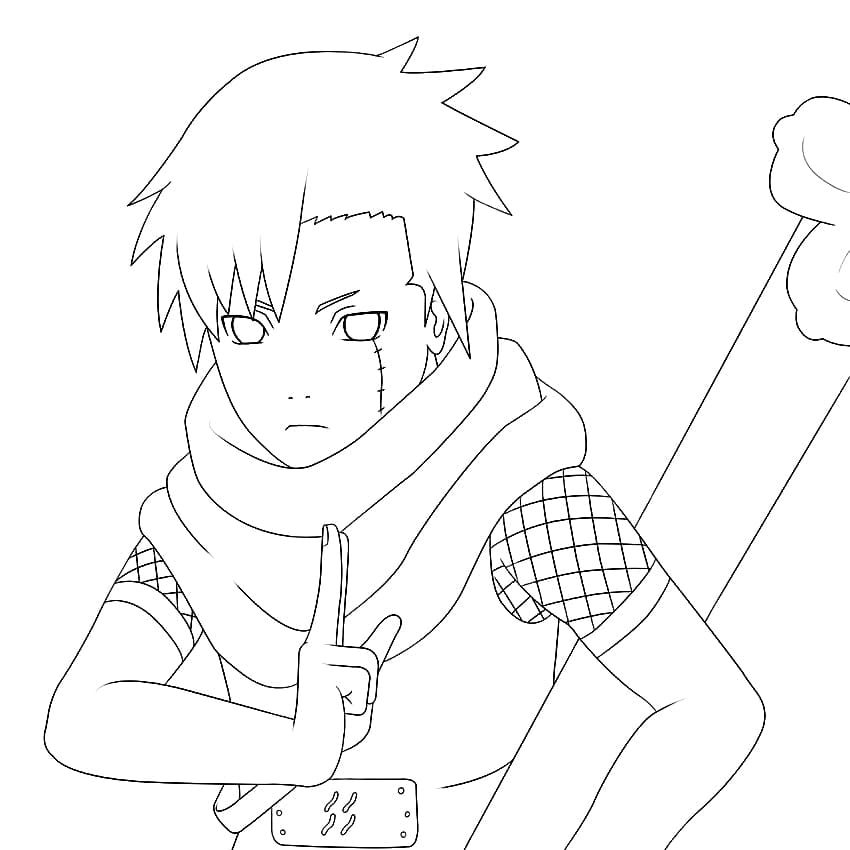 Coloriage Yagura Mizukage