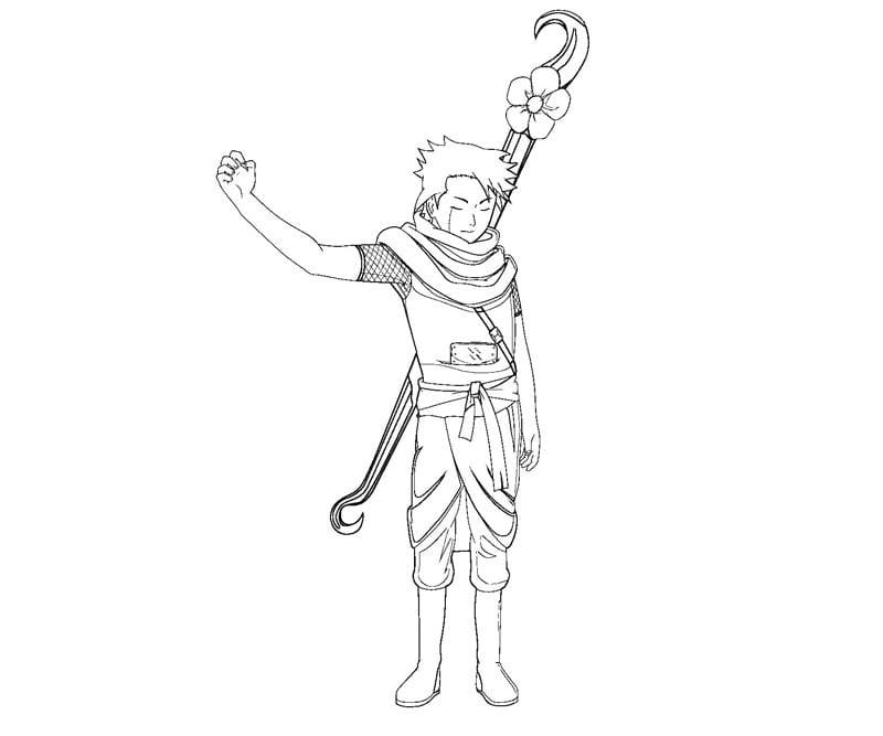 Coloriage Yagura Yondaime Mizukage