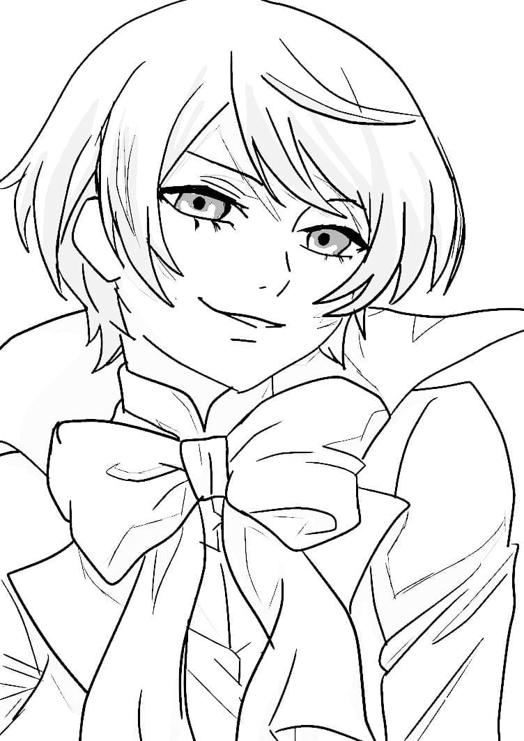 Coloriage Aroisu Toranshi de Black Butler